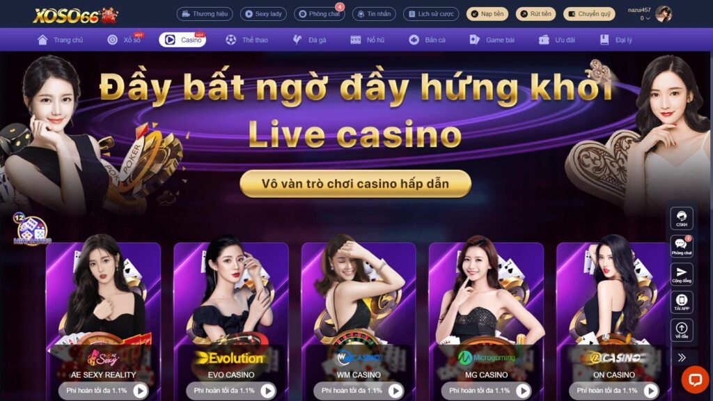 Cách chơi game cược casino tại Xoso66 không quá phức tạp