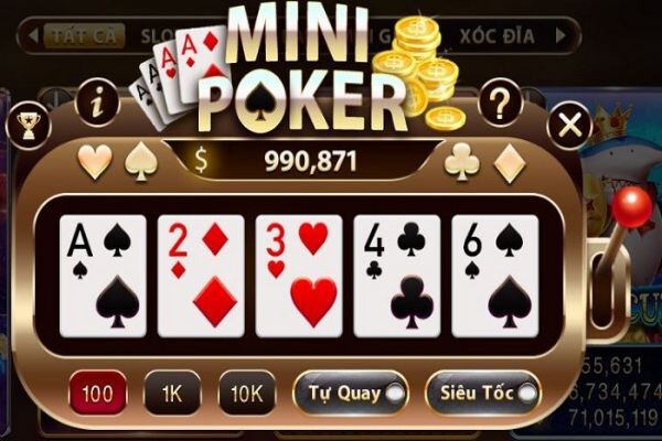 Hướng dẫn chơi Mini Poker tại xoso66